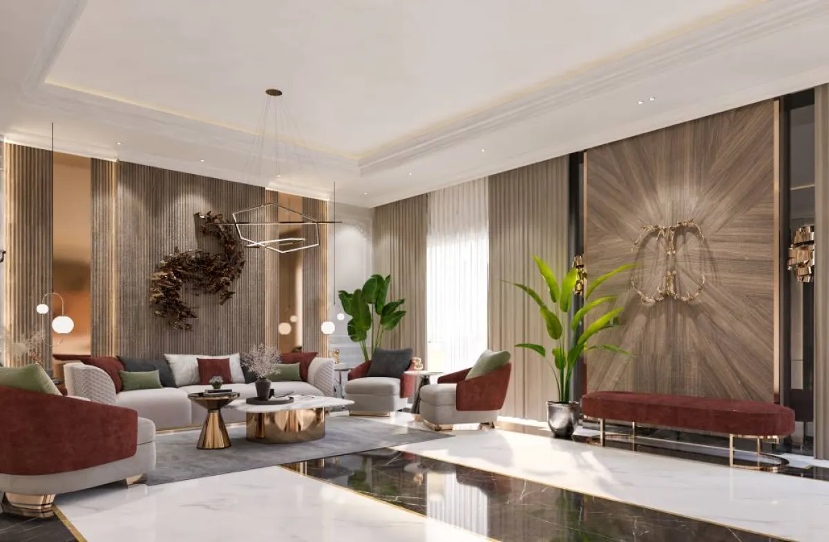 نموذج من تصميم المهندسة مي سعد؛ تبدو النباتات المنزليّة