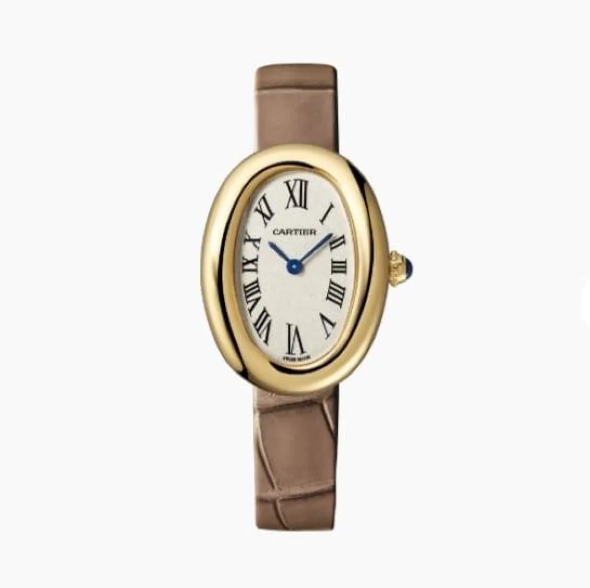 ساعة يد نسائية باللون الرمادي الداكن من كارتييه Cartier