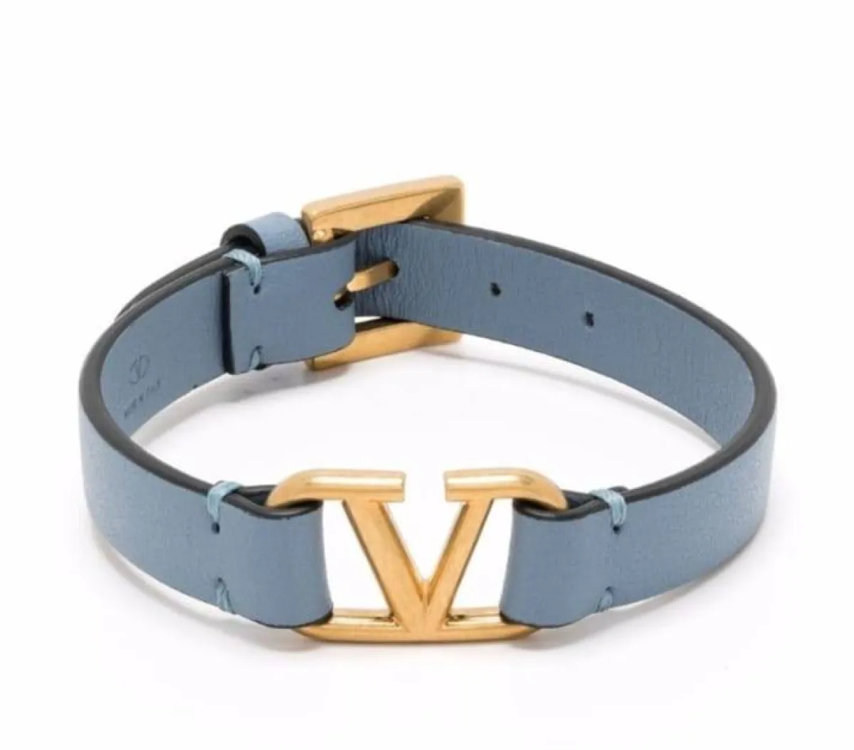 سوار جلد باللون الأزرق