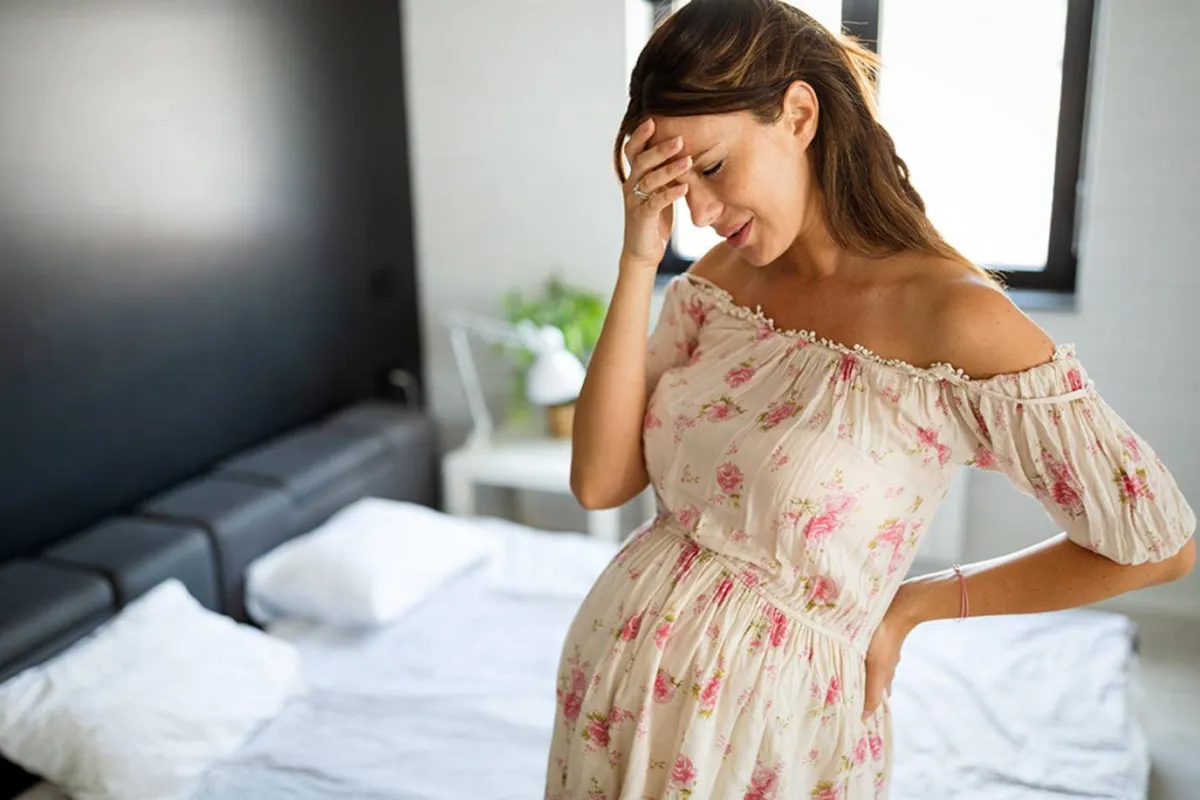 صورة لحامل تشعر بالتعب