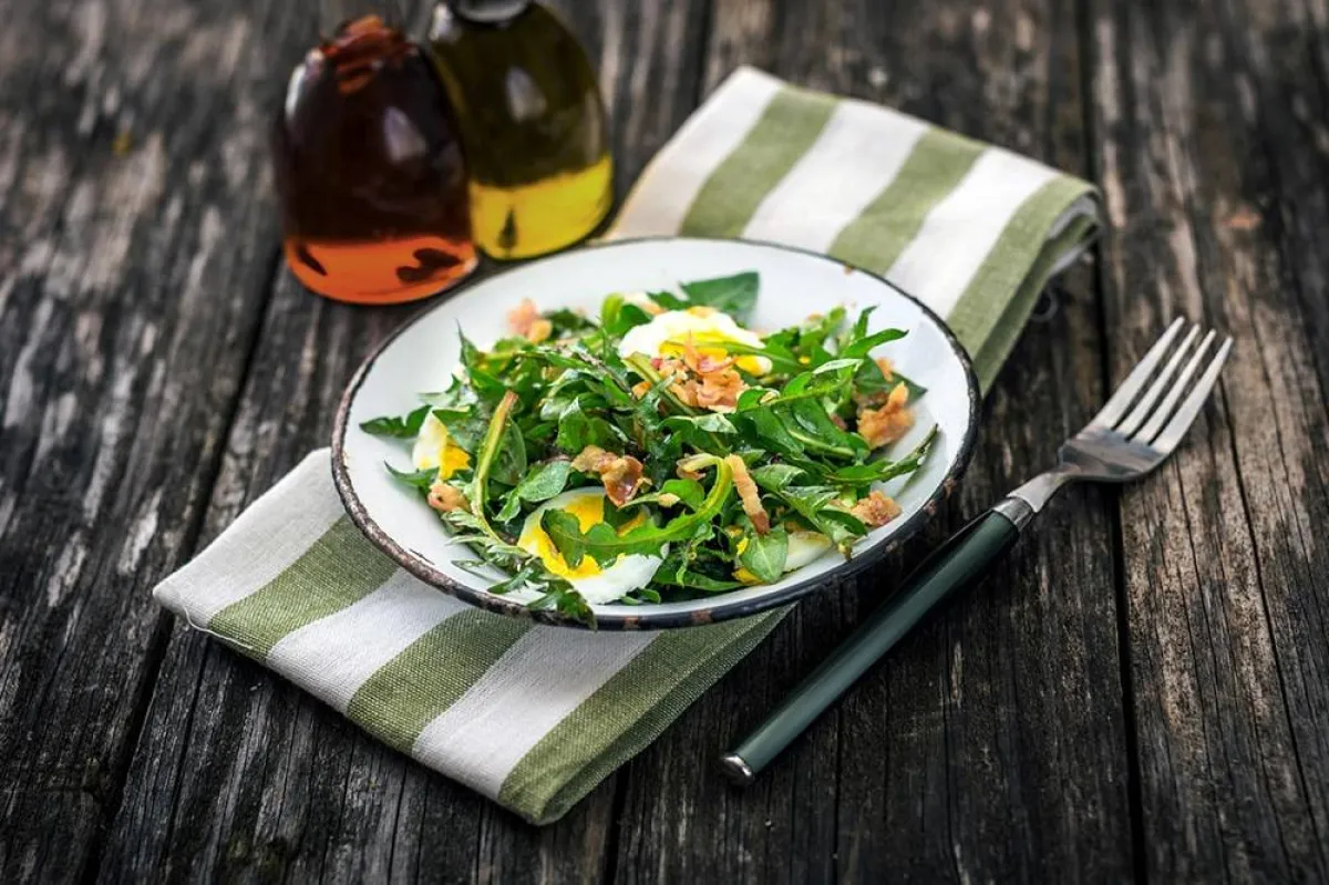 صورة لطبق من السبانخ