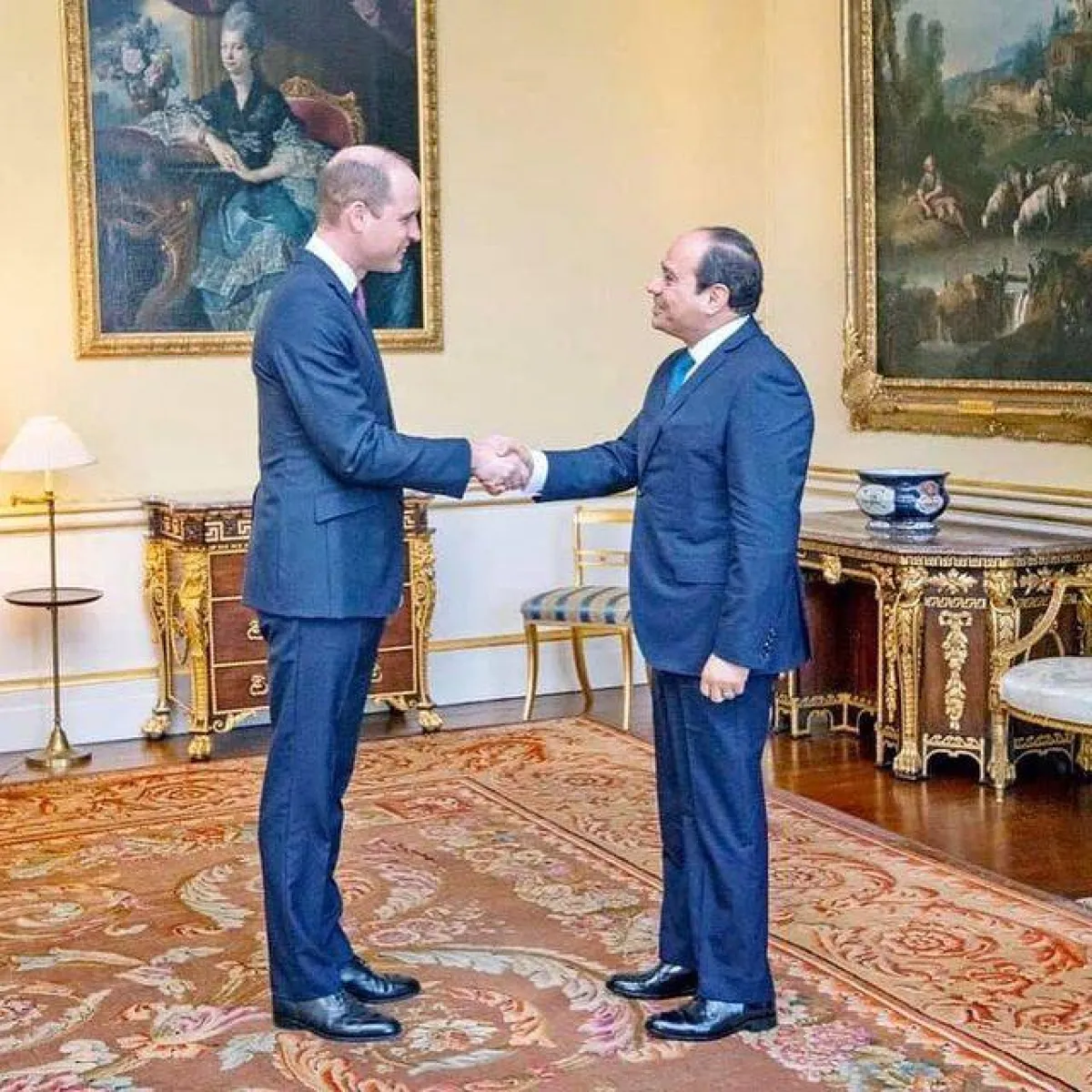 الرئيس السيسي مع الأمير ويليام- الصورة من حساب الرئيس السيسي على إنستغرام