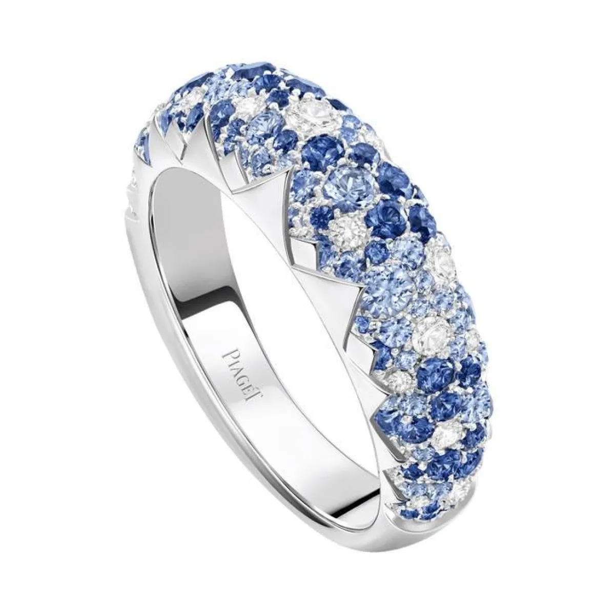 خاتم ألماس مرصع بالياقوت من بياجيه