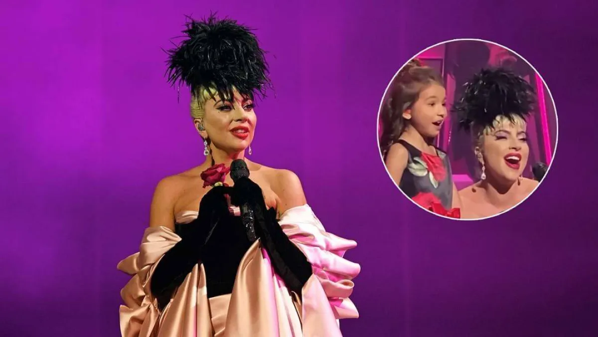 Lady Gaga مع الطفلة - الصورة من موقع Hit