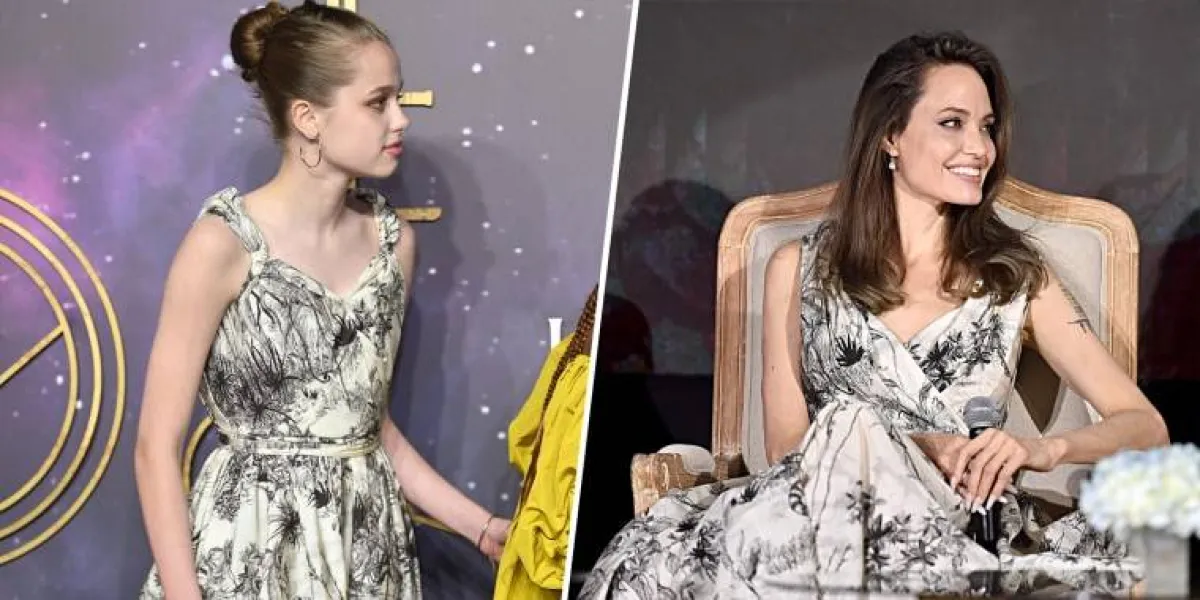 أنجلينا وابنتها بفستان ديور - الصورة من موقع The Today Show