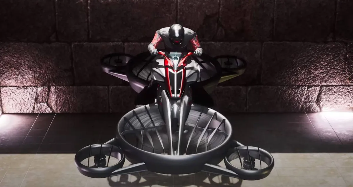 صورة الدراجة الهوائية الطائرة