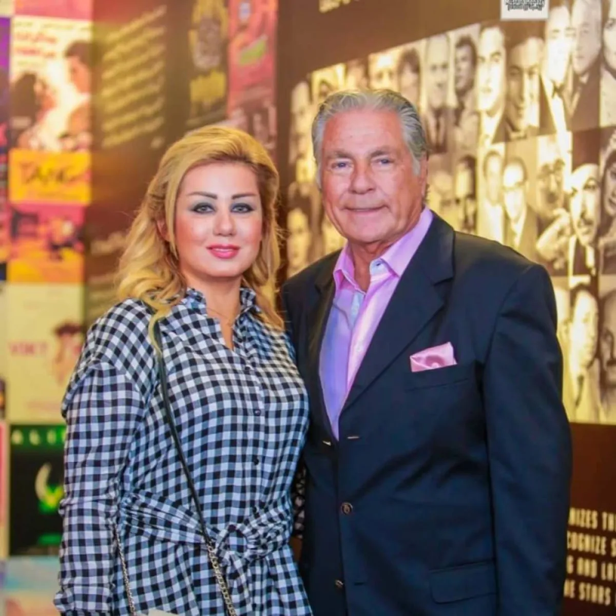 مصطفى فهمي وفاتن موسى- الصورة من حسابها على الفيس بوك