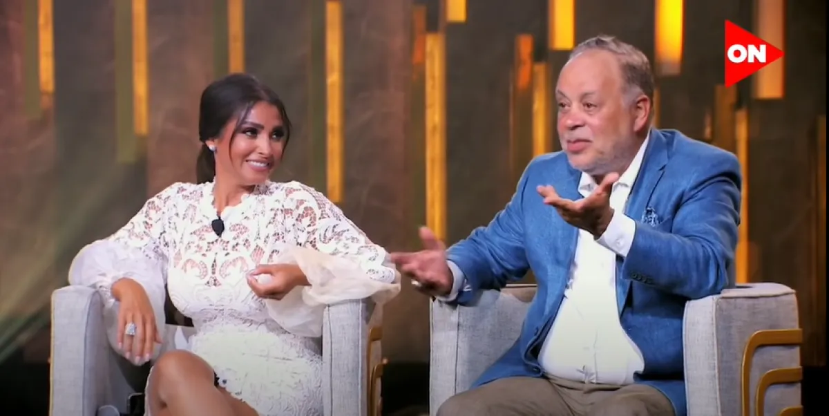 أشرف زكي وروجينا - الصورة من حساب قناة أون على يوتيوب