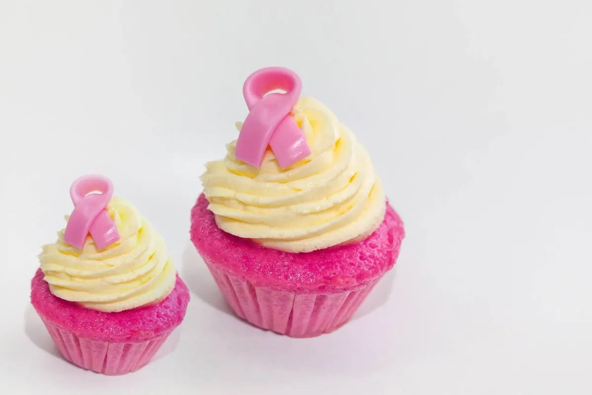 صورة لكب كيك زهري