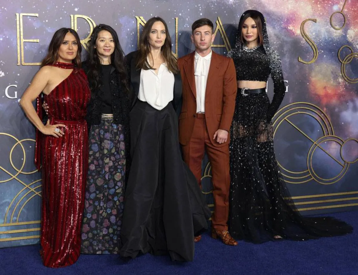 انجلينا جولي وسلمى حايك في افتتاح فيلمهما الأخير في لندن