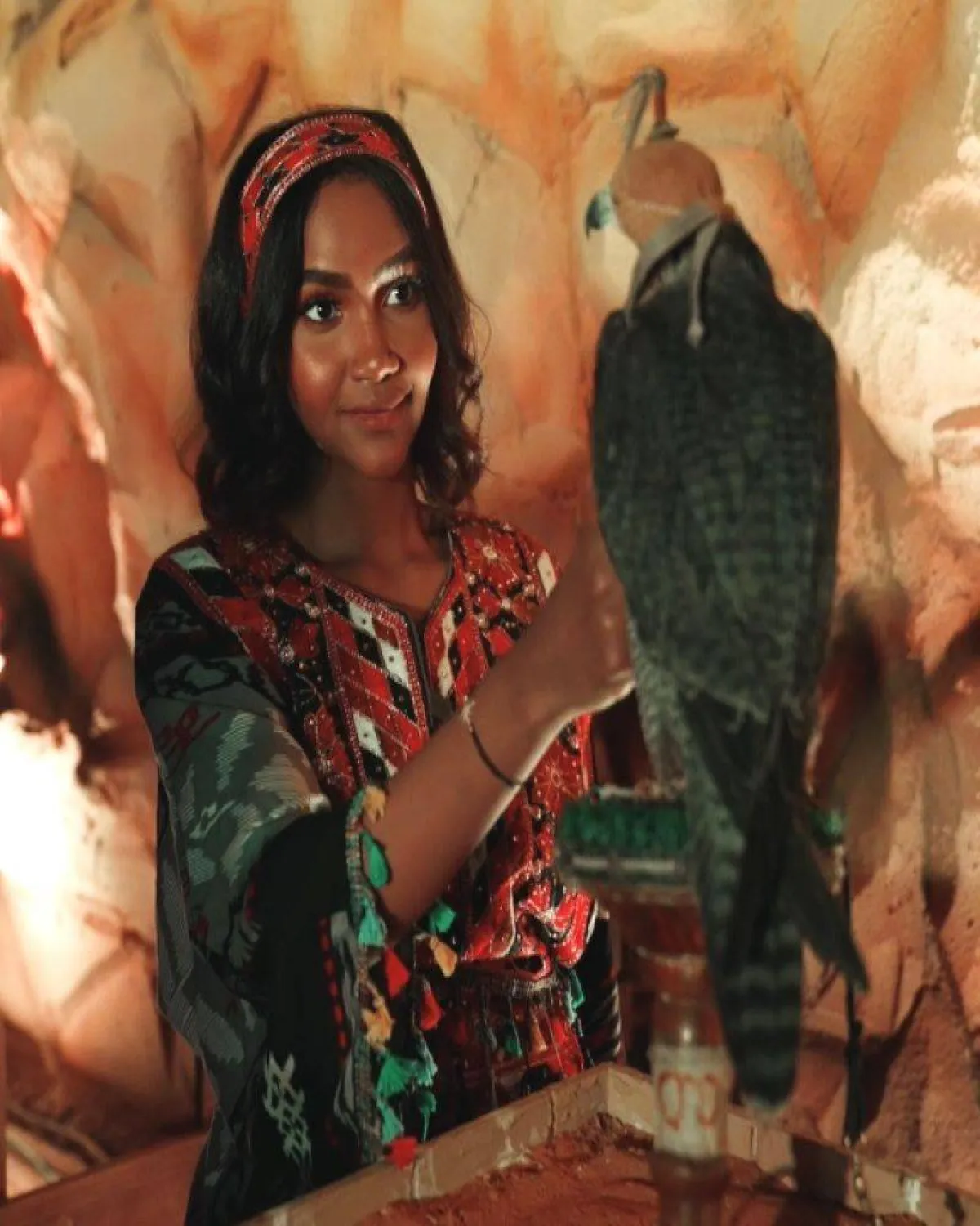 عبير عبدالله مع الصقر