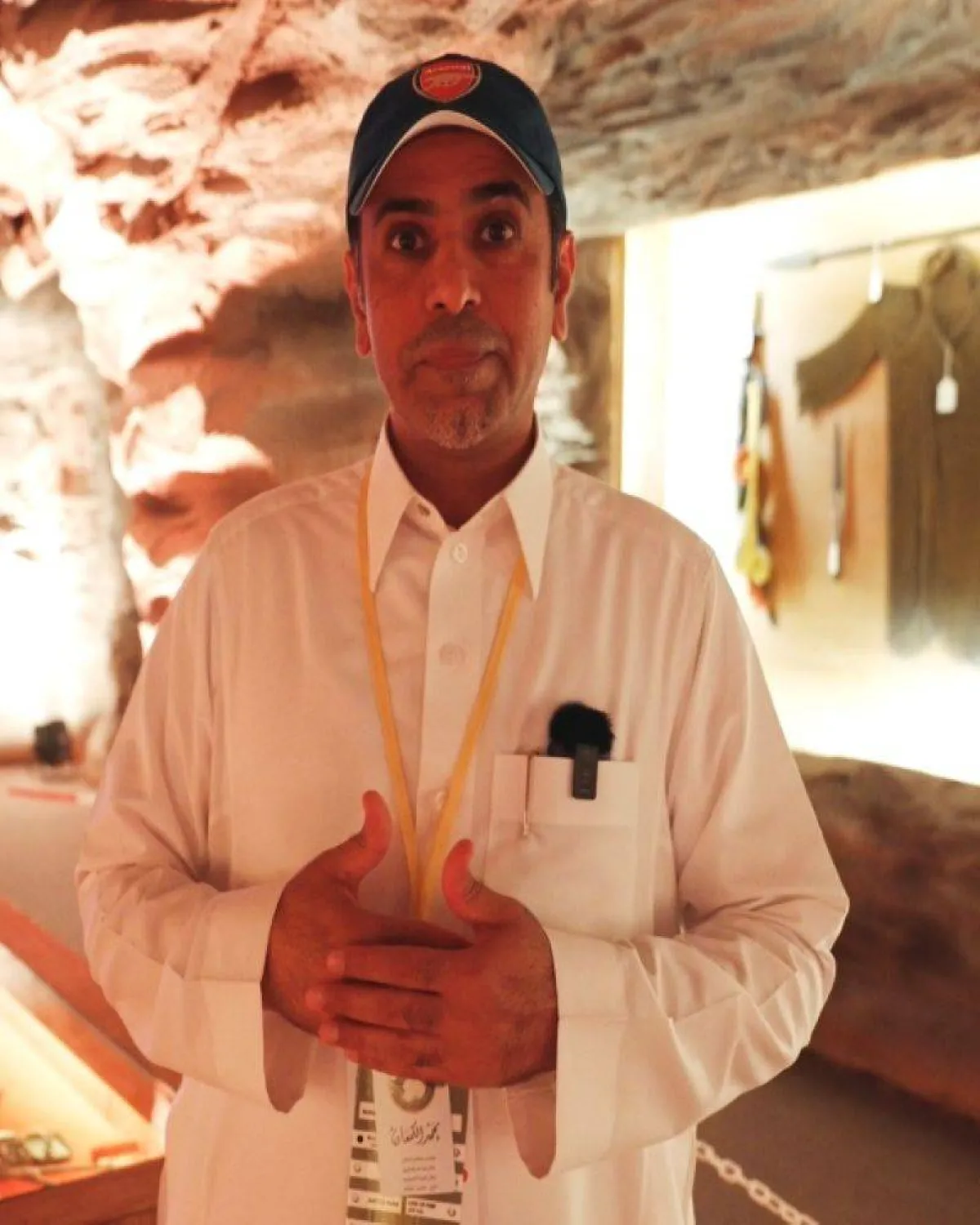 محمد الكمعان في متحف السلاح