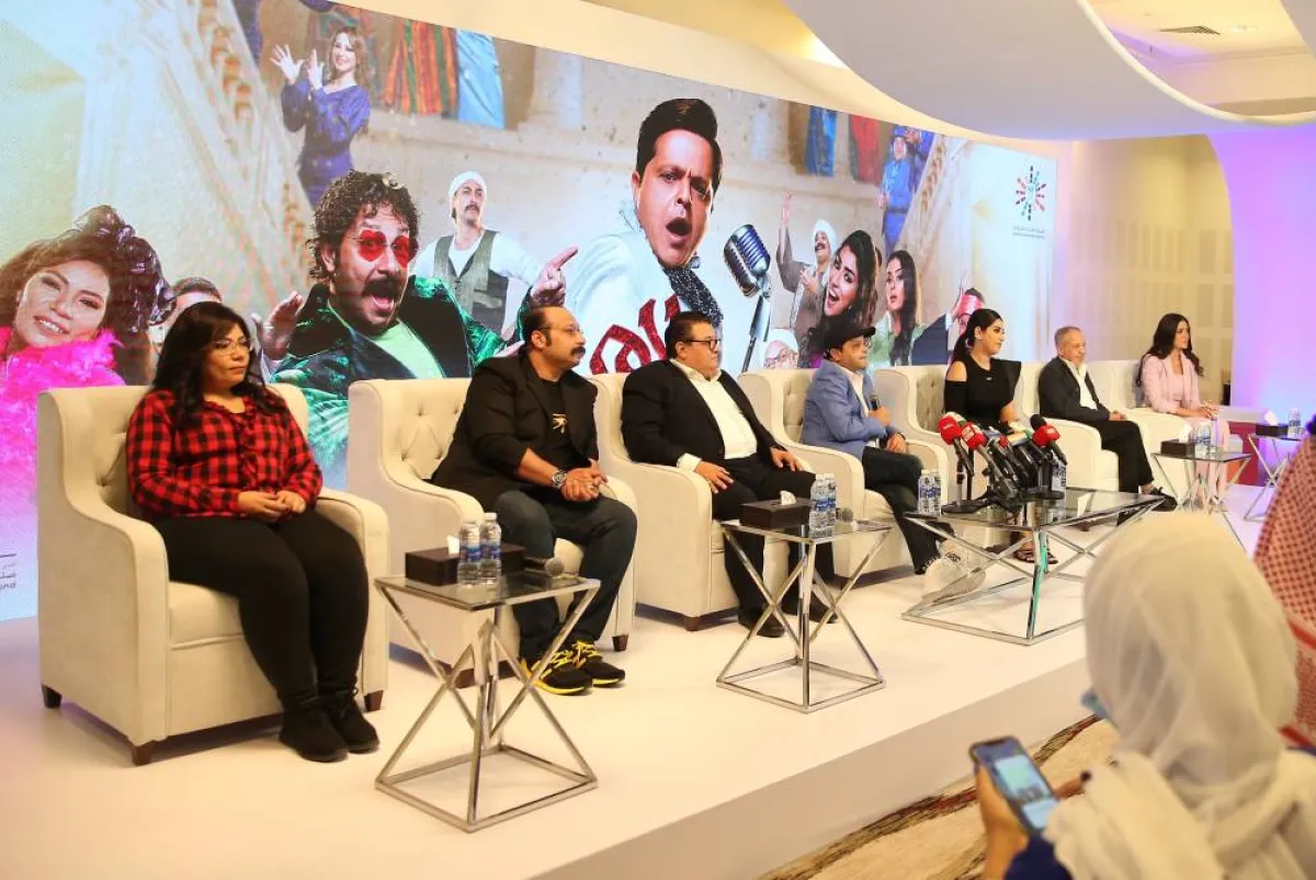 نجوم المسرحية - تصوير صالح الغنام