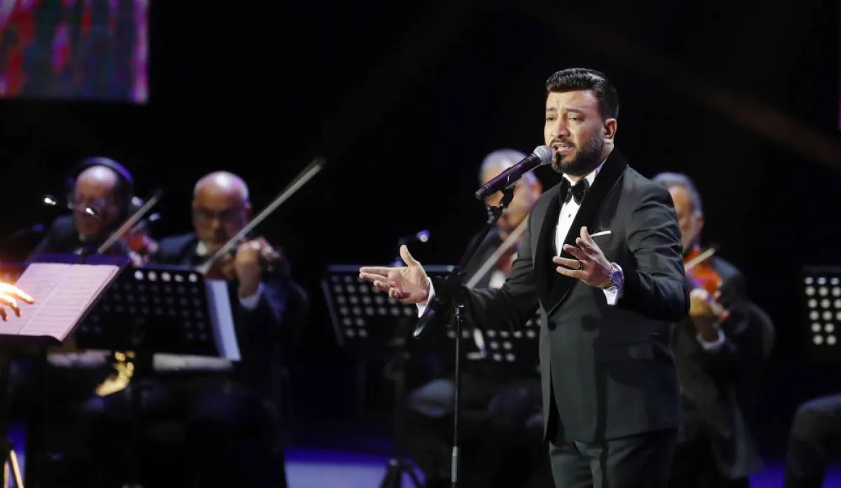 أحمد عفت على مسرح موسم الرياض - تصوير صالح الغنام