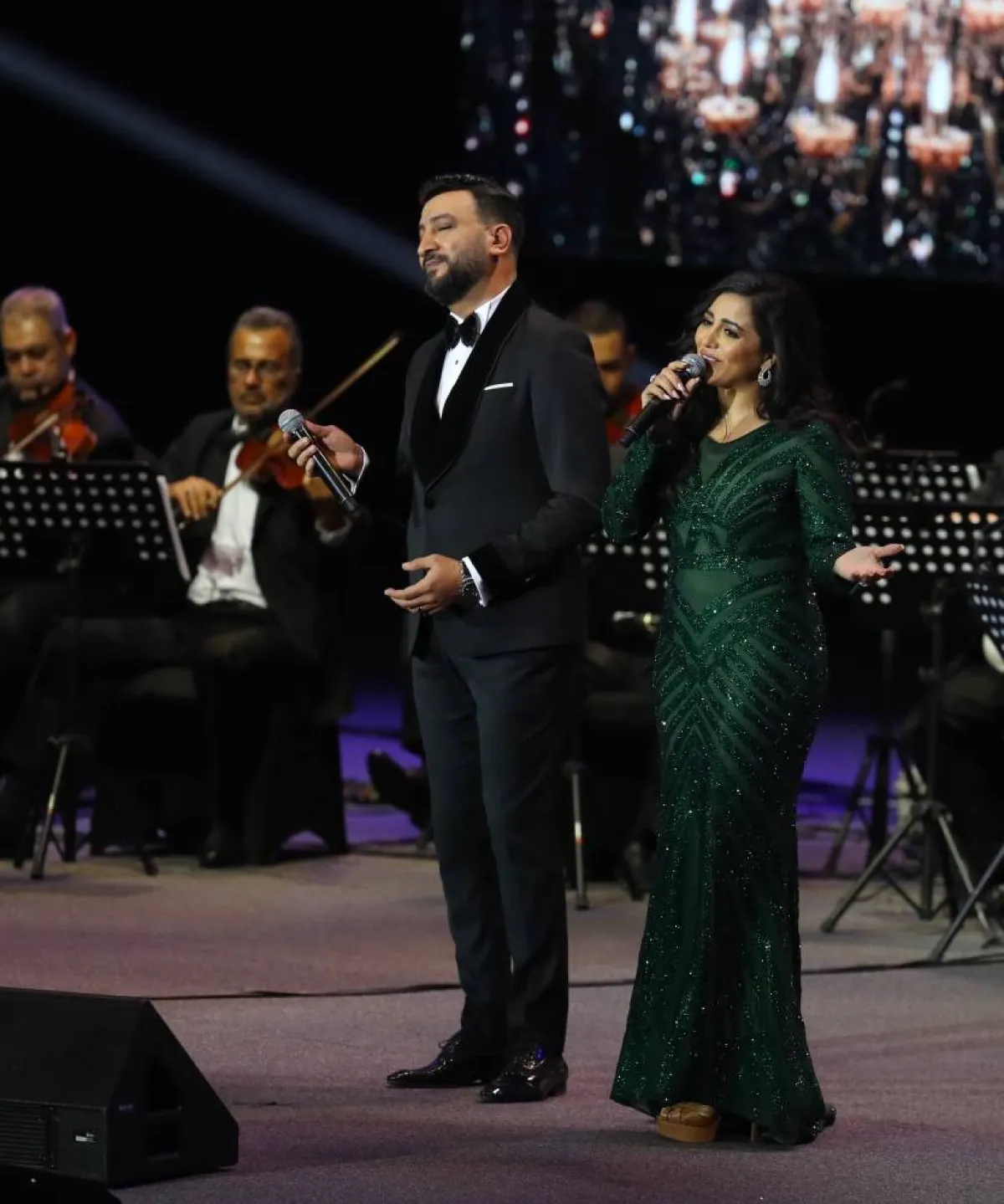 ايمان عبدالغني واحمد عفت بدويتو لافت - تصوير صالح الغنام