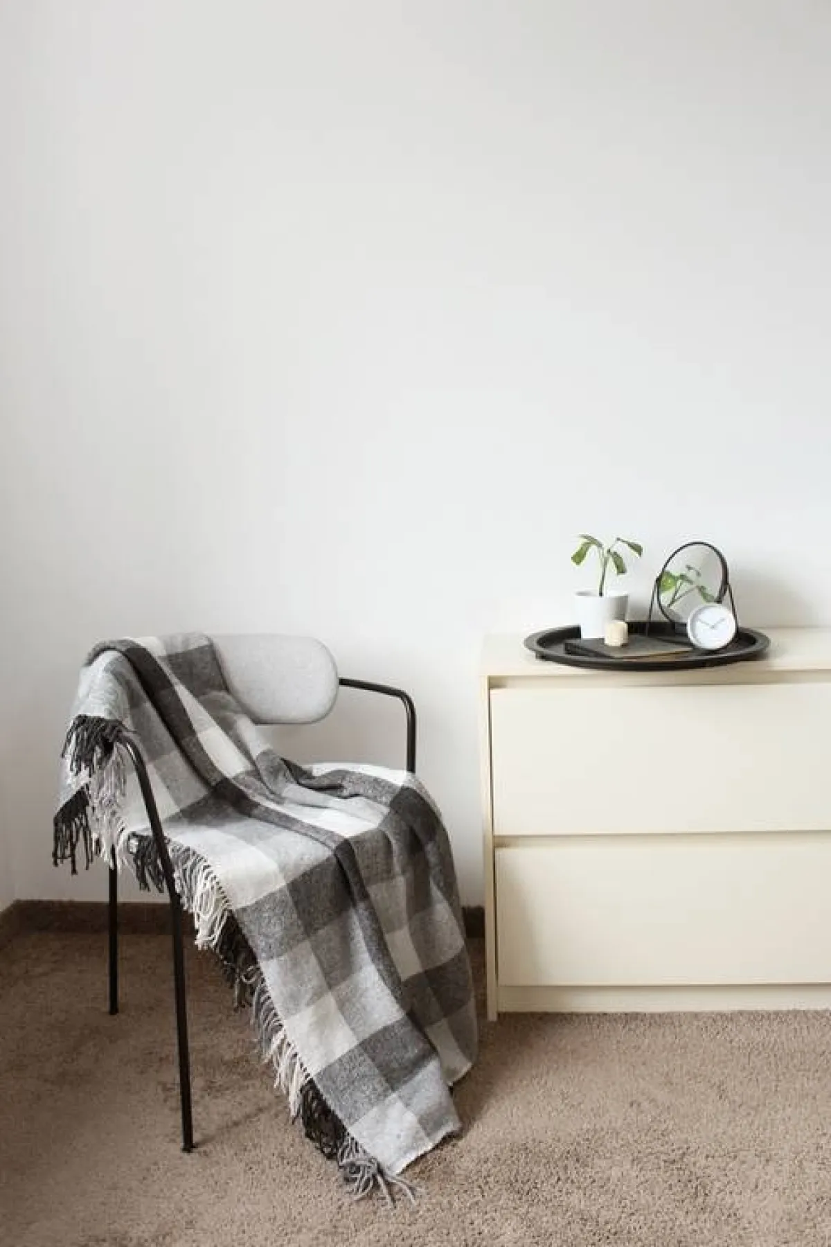 نقش الكارو على بطانية شتوية