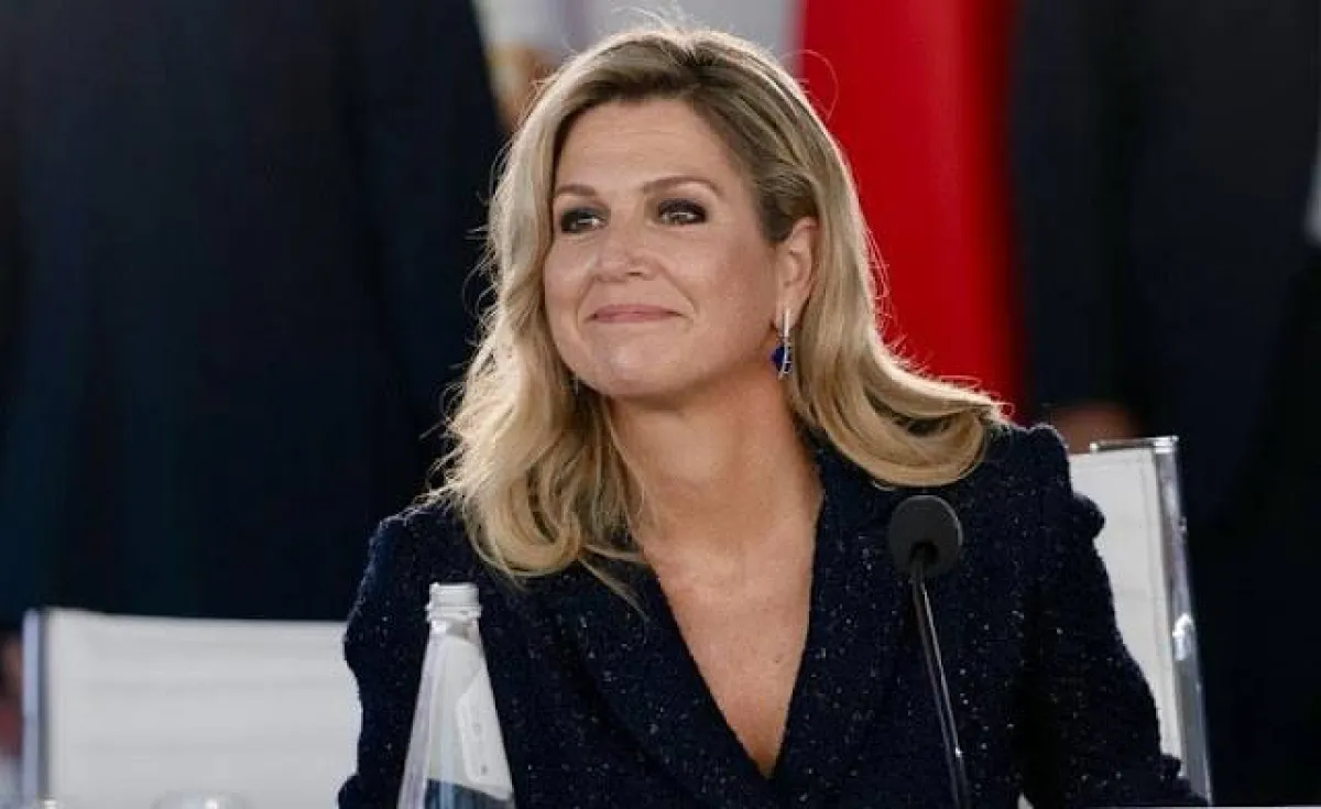 الملكة ماكسيما خلال الإجتماع- الصورة من موقع New my Royals