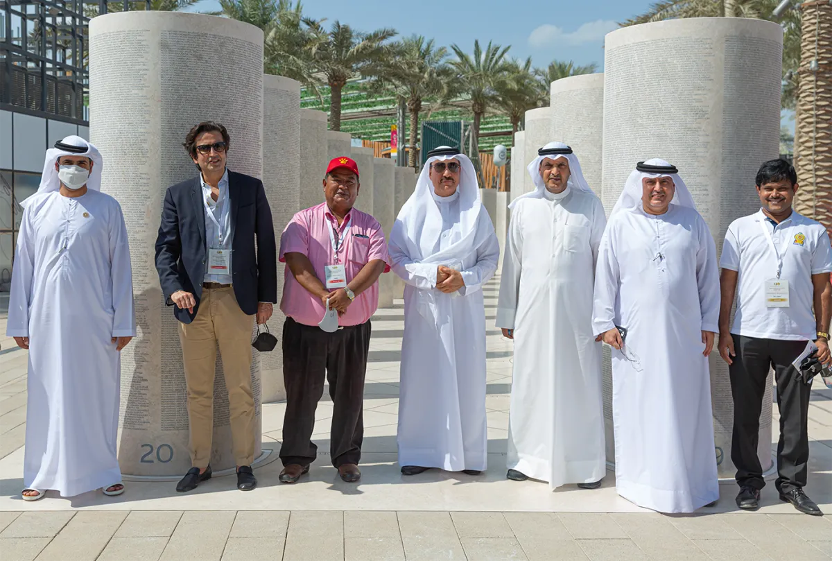 النصب التذكاري لعمال إكسبو2020 دبي - الصورة من وام