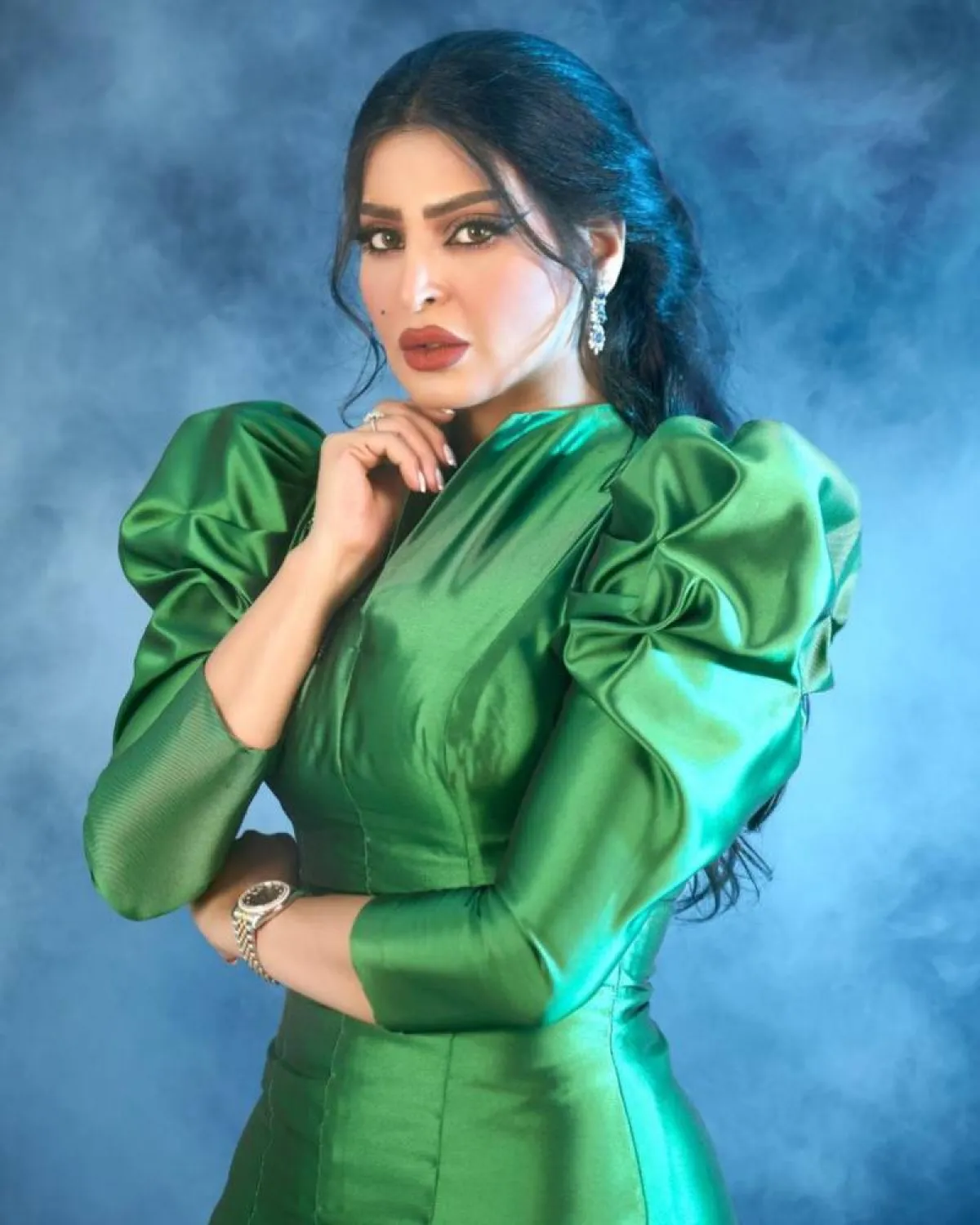 تسريحات شعر نصف مرفوع