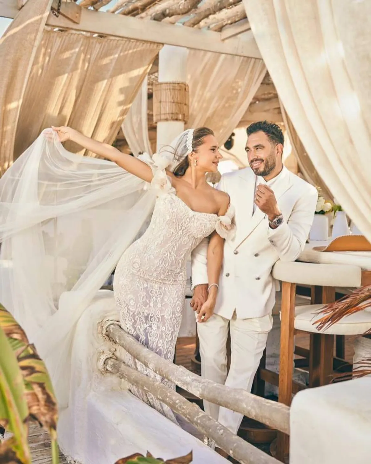 نيللي كريم وزوجها هشام عاشور - الصورة من حسابها على انستغرام