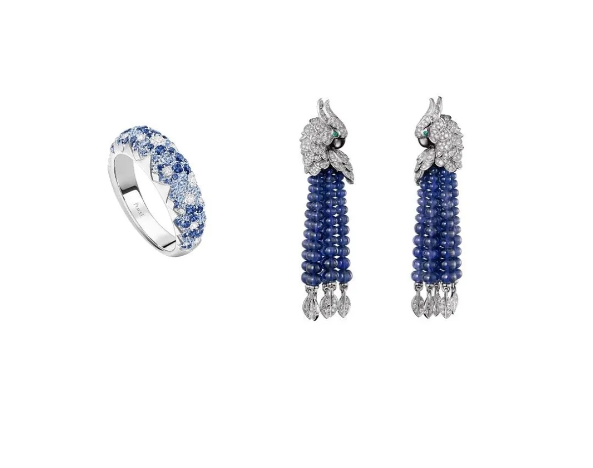 مجوهرات مرصعة بالحجر الأزرق لأناقتك في الخريف