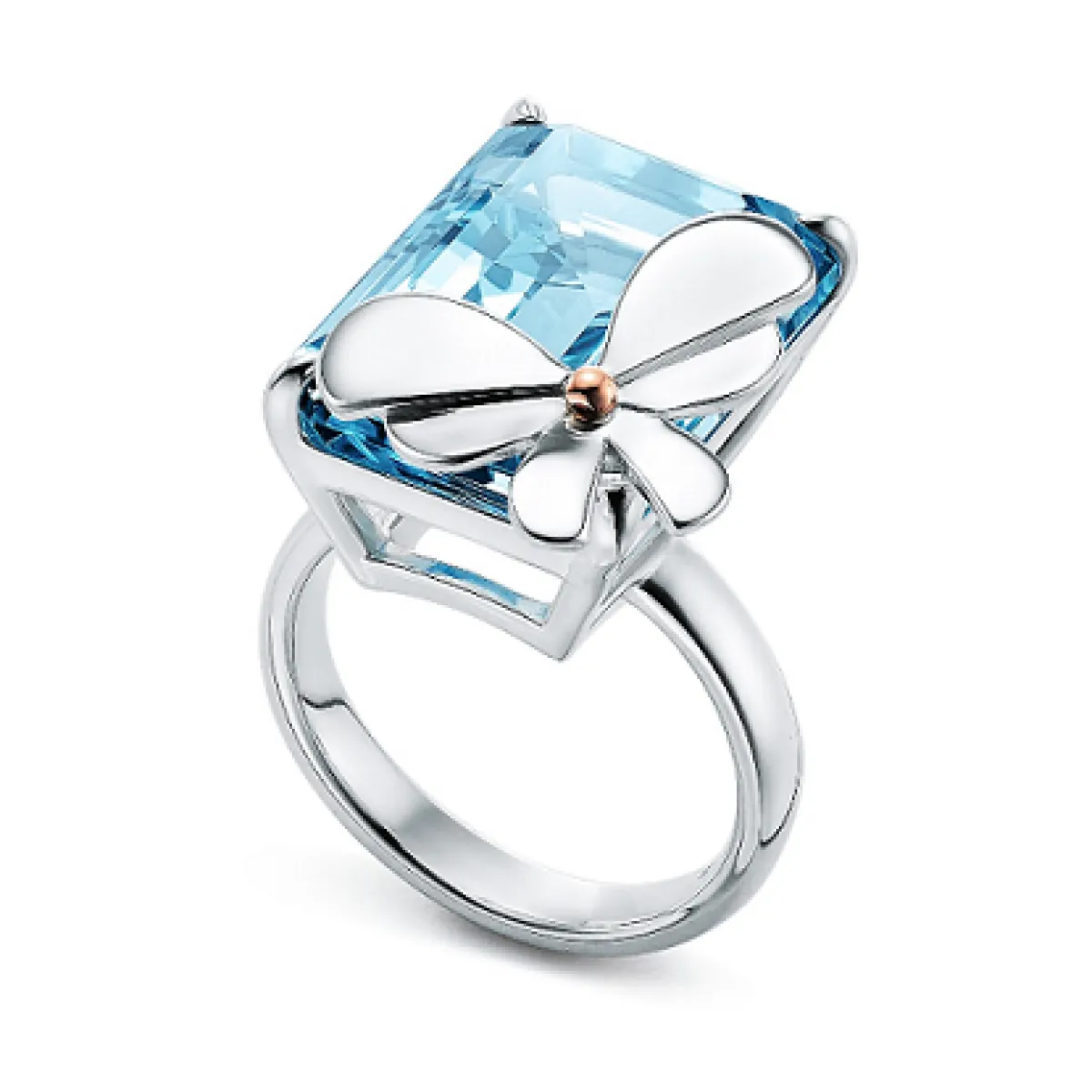 خاتم مرصع بحجر التوباز من تيفاني آند كو Tiffany & co