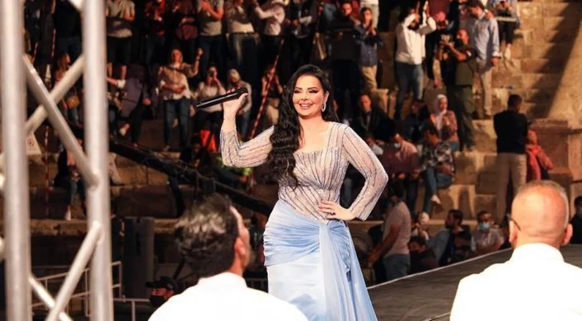 ديانا كرزون في حفلها بمهرجان جرش - الصورة من حسابها على انستغرام