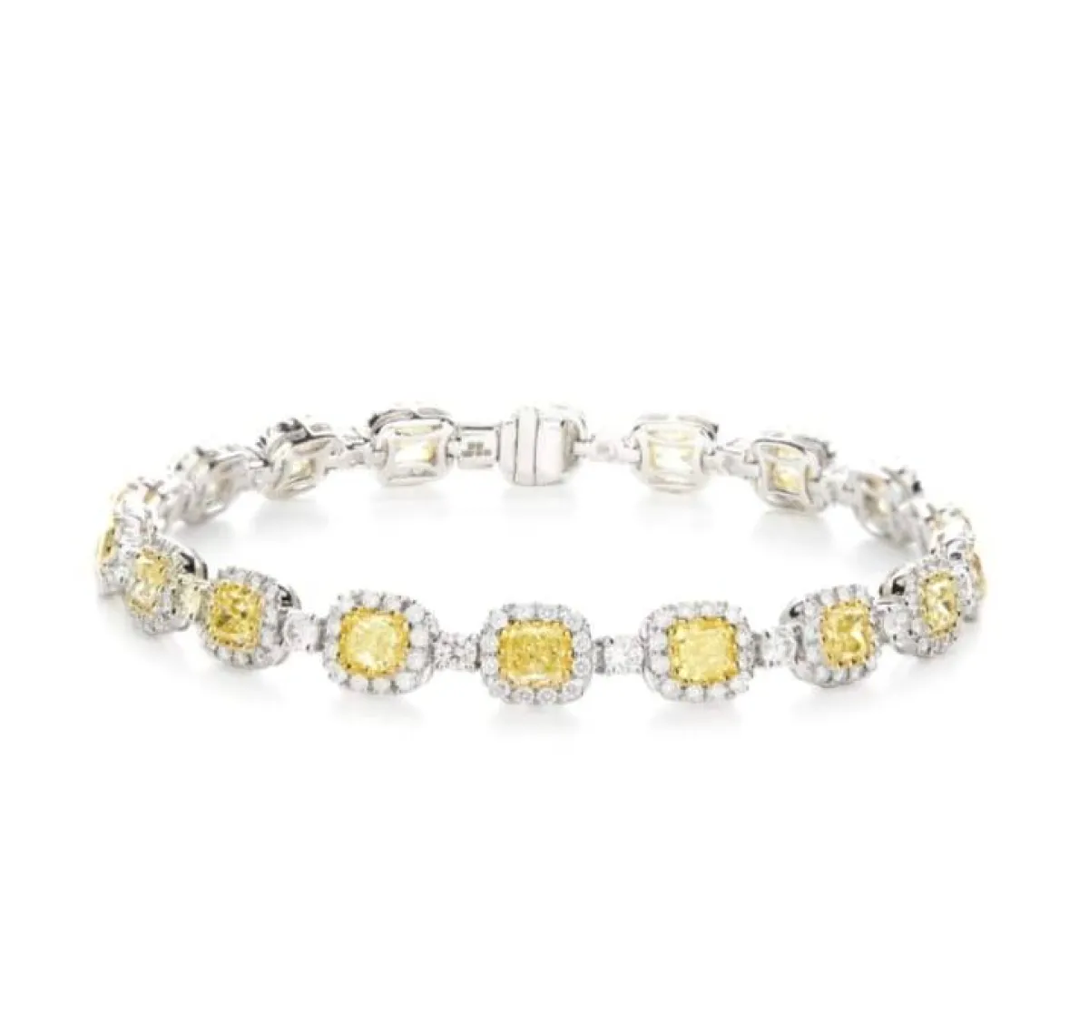 سوار راقي بالماس الأصفر من Pravins