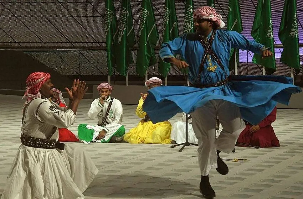 العرضة النجدية. المصدر (واس)