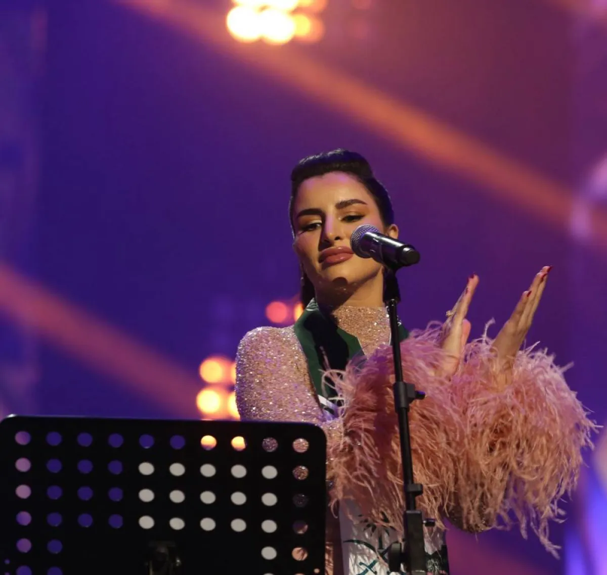 هدى الفهد في أول ظهور باليوم الوطني السعودي - تصوير- علي الحسينان