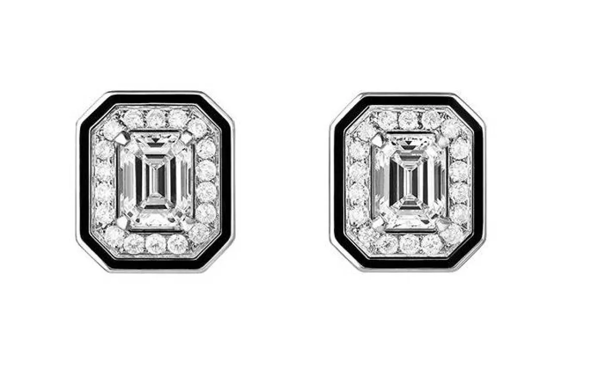 أقراط Vendôme Liseré Stud Earrings من علامة بوشرون Boucheron