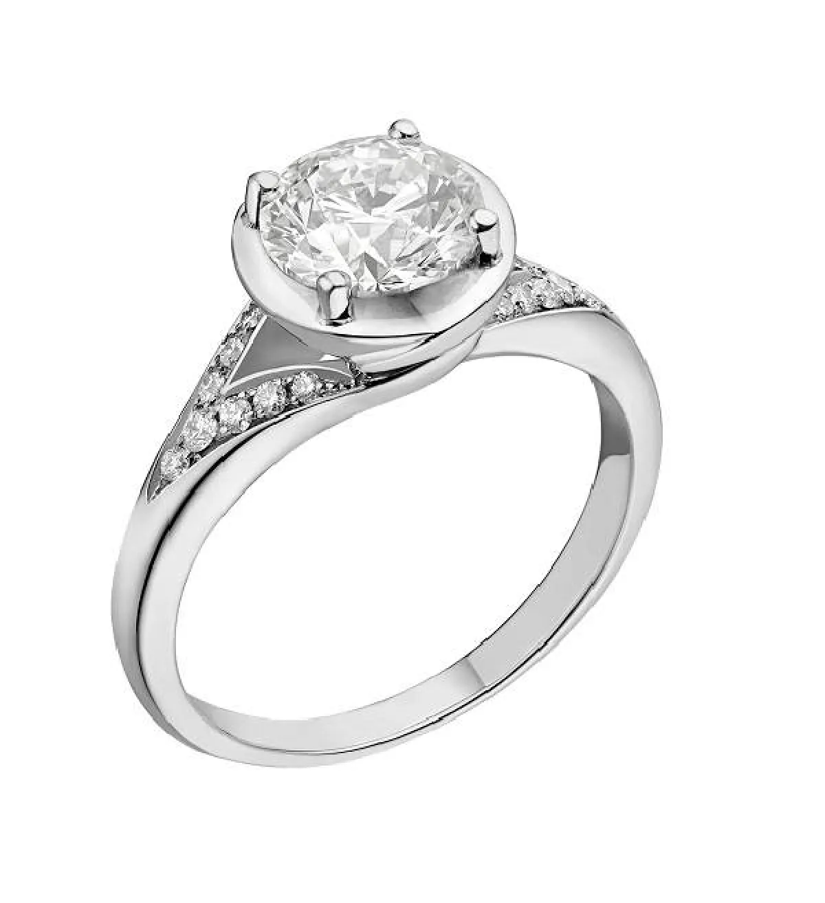  خاتم سوليتير من بولغاري Bvlgari