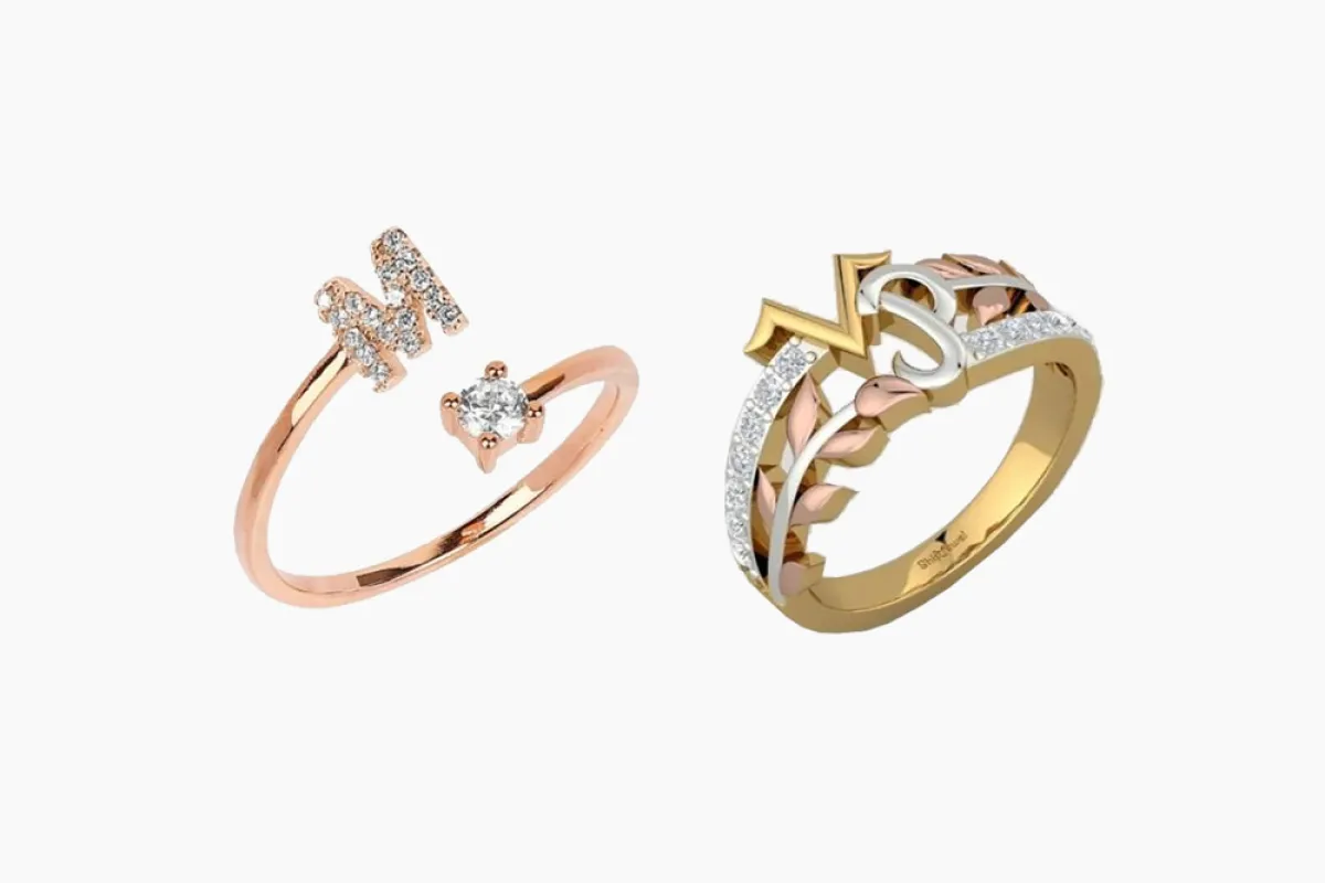 أجمل موديلات خواتم أحرف موضة 2021