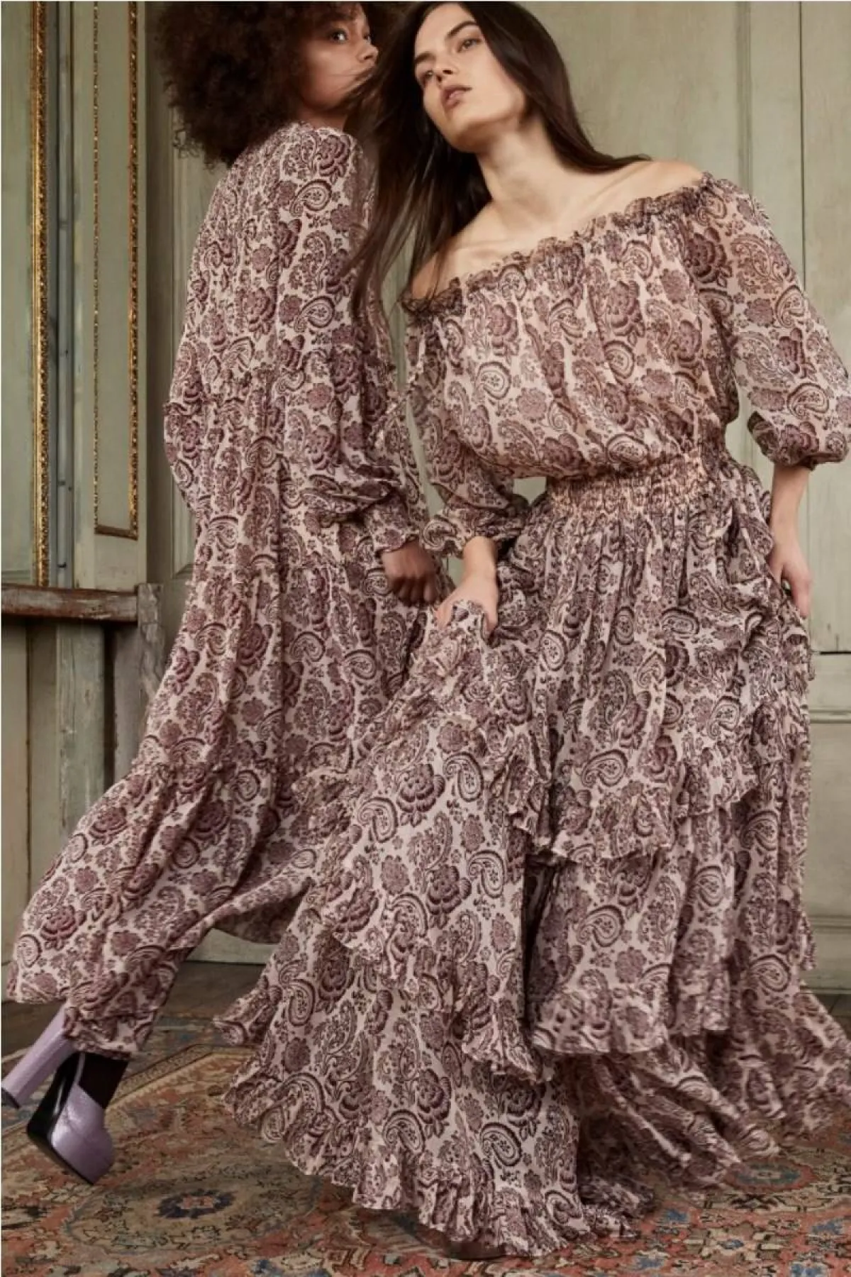 فساتين منقوشة  من سنك ا ست  Cinq A Sept