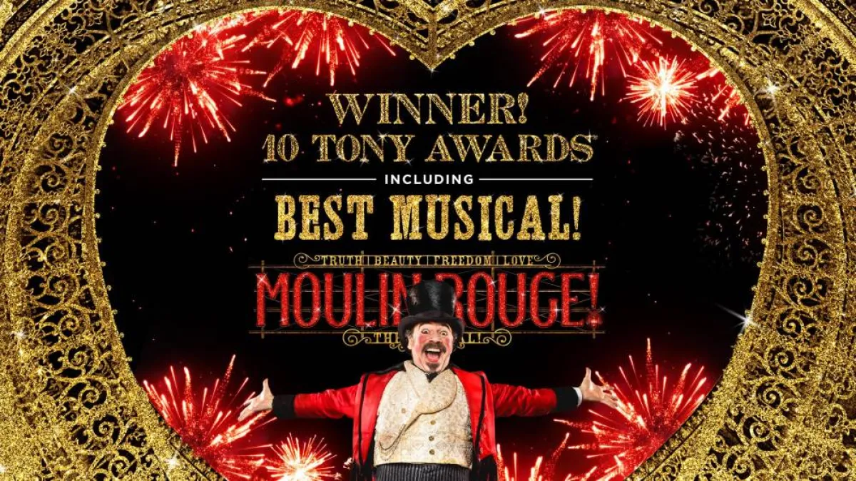 مسرحية مولان روج الفائزة بعشر جوائز - الصورة من فيسبوك Moulin Rouge The Musical - Broadway