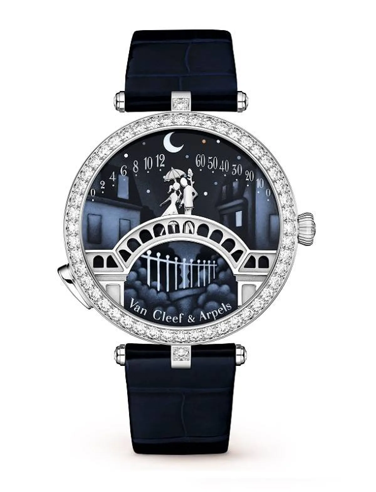 ساعة باللون الأسود لخريف 2021 من فان كليف أند آربلز Van Cleef & Arpels