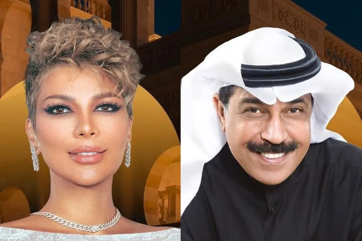 عبد الله الرويشد وأصالة - الصورة من الحساب الرسمي لمدرج خورفكان على إنستقرام