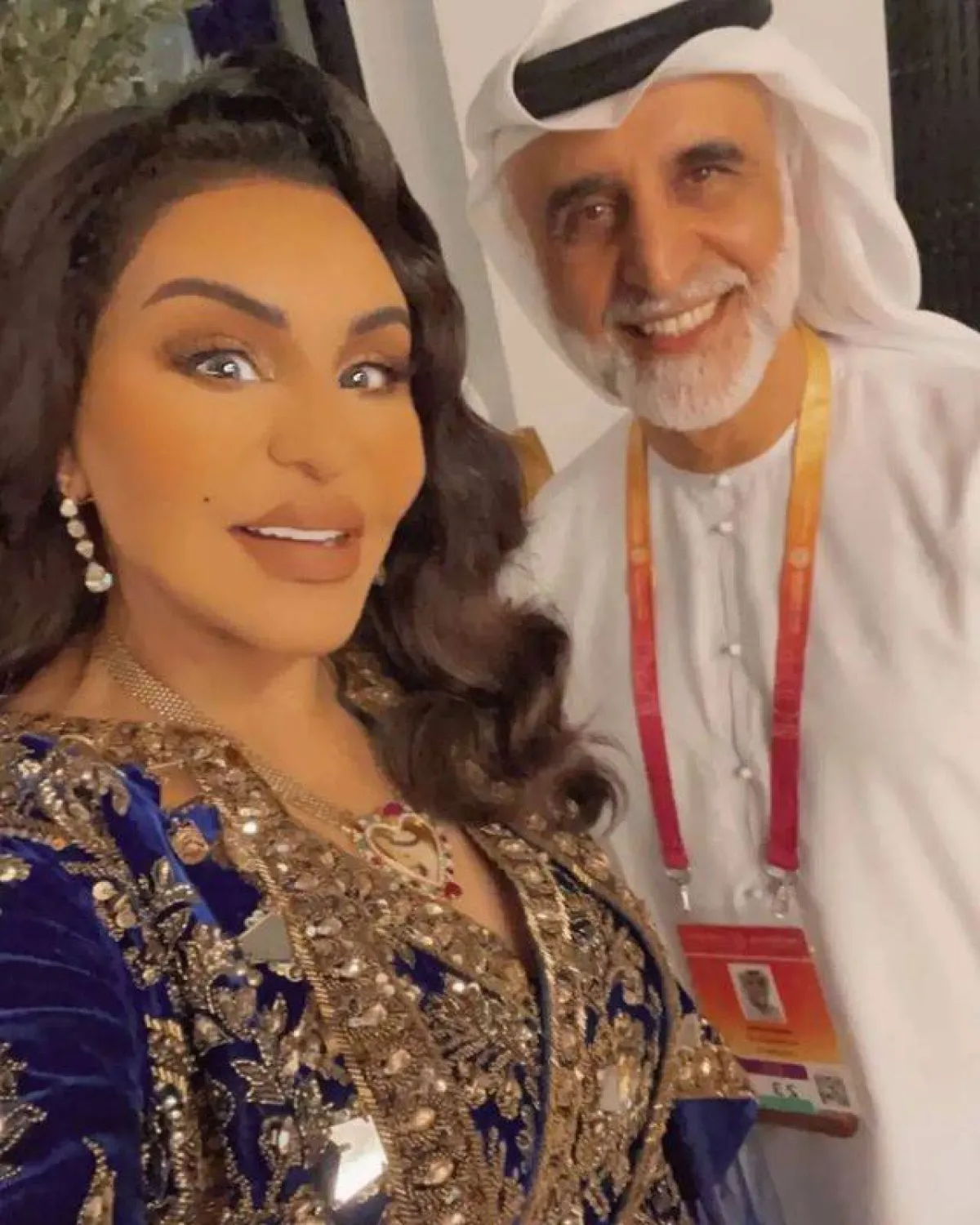 الفنانة احلام مع الممثل حبيب غلوم-الصورة من انستغرام malakenj2016