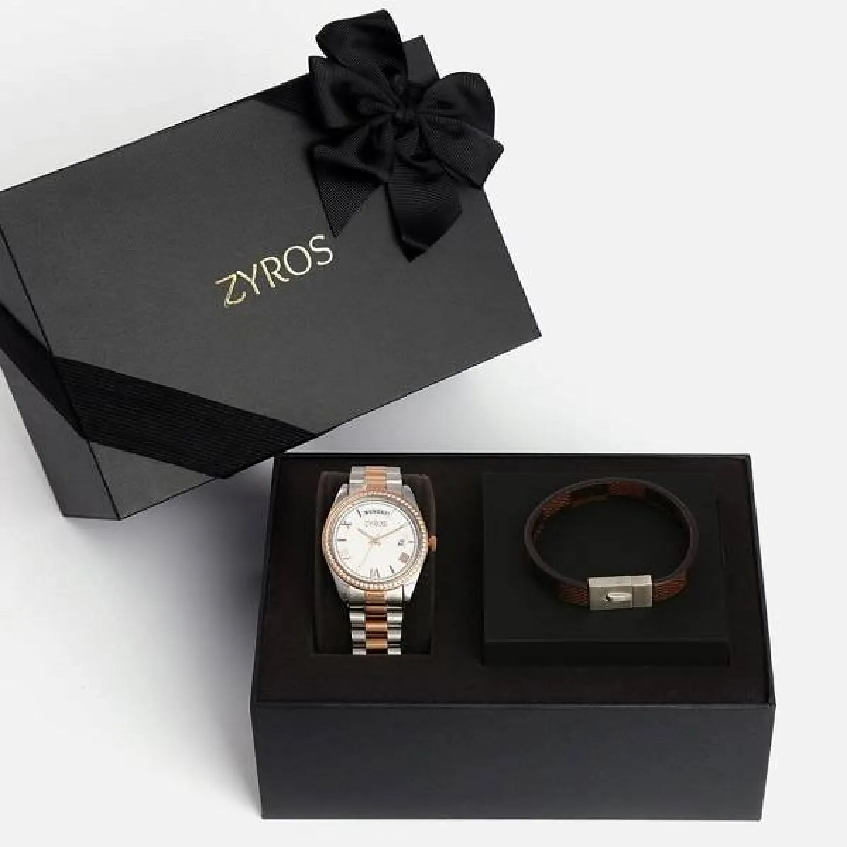 طقم ساعة رجالية من زايروس Zyros