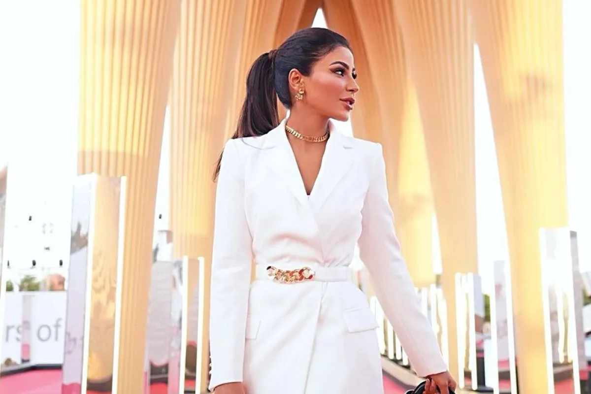 أطقم الماس وذهب من مهرجان الجونة السينمائي -الصورة من حساب مهيرة عبد العزيز على انستغرام