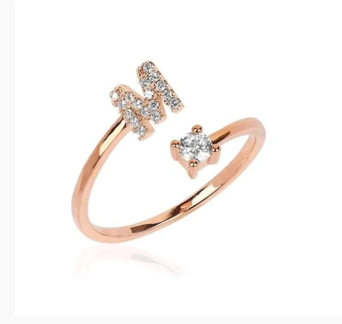 خاتم ذهب حرف M من CHAKARR