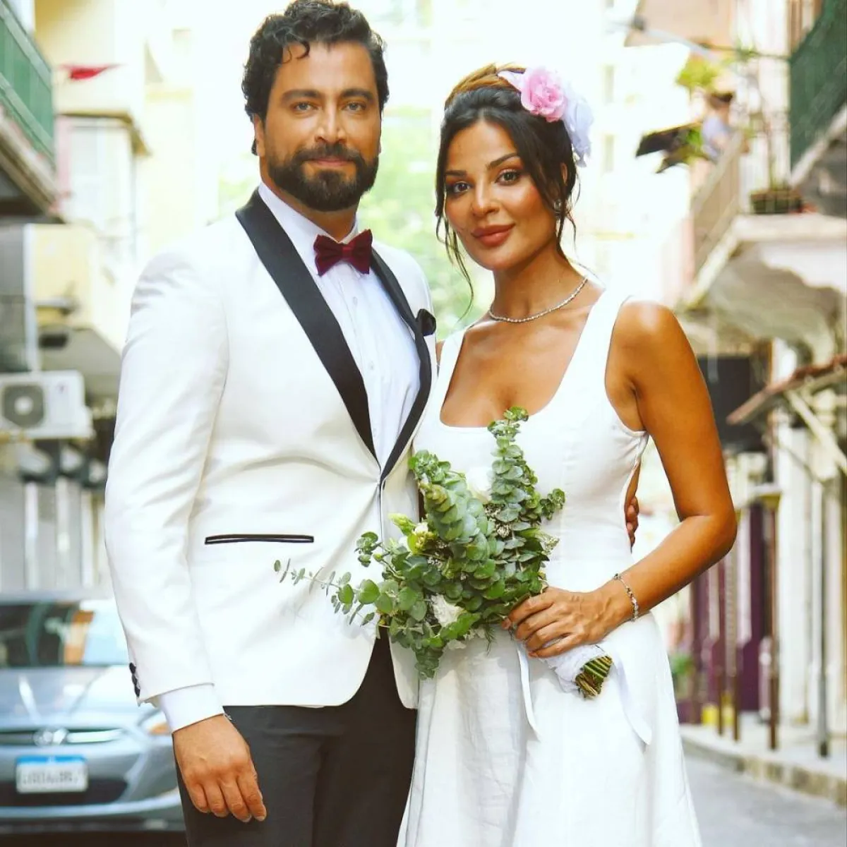  نادين نسيب نجيم ومعتصم النهار في آخر حلقة من "صالون زهرة" - الصورة من حساب معتصم على انستغرام