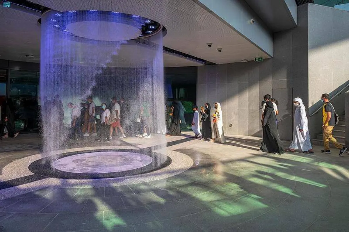النافورة الرقمية السعودية- الصورة من مجلة هي