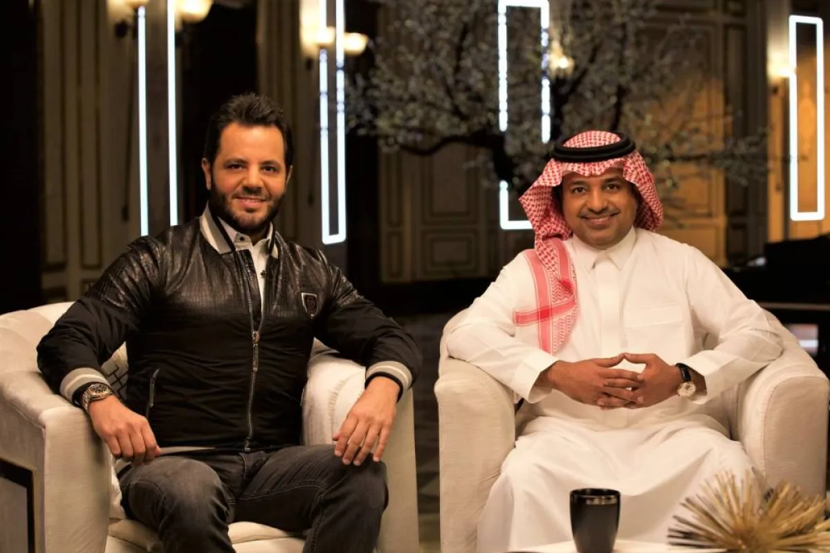 MBC1-راشد الماجد ونيشان في "جلسة عمر" - الصورة من المكتب الإعلامي للـ MBC