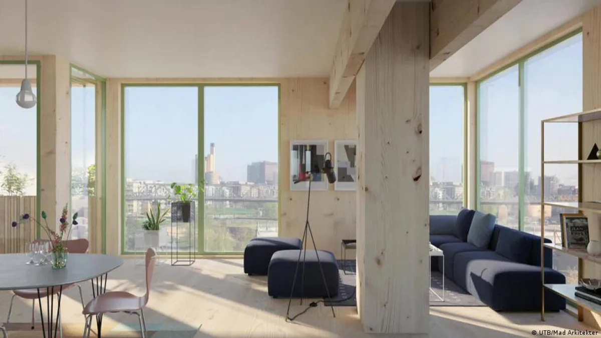 مبنى شتوتغارت المتكيف مع التغيرات المناخية من الداخل- الصورة من دويتشه فيله