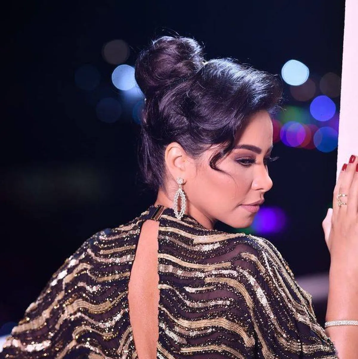 أقراط ساحرة اختاراتها شيرين عبد الوهاب-الصورة من حسابها على انستغرام