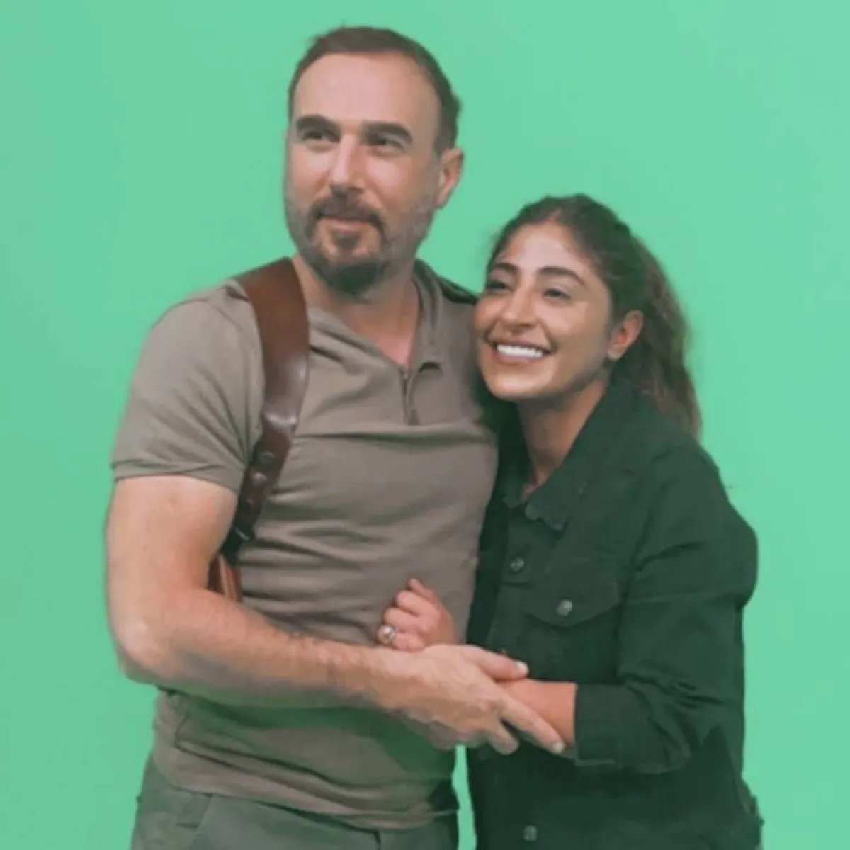 شجون وباسم مغنية في مسلسل هروب - الصورة من حساب شجون على انستغرام