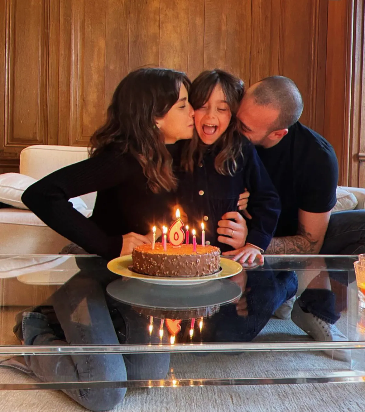 نور عريضة وعائلتها في احتفال ابنتها ايلا بيوم ميلادها السادس - الصورة من حسابها على انستغرام