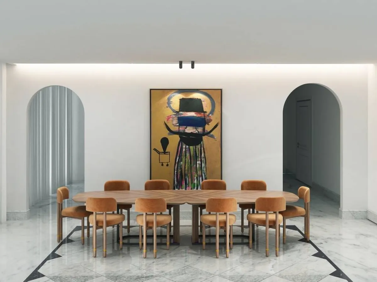 حجم طاولة الطعام تحدّده مساحة الغرفة