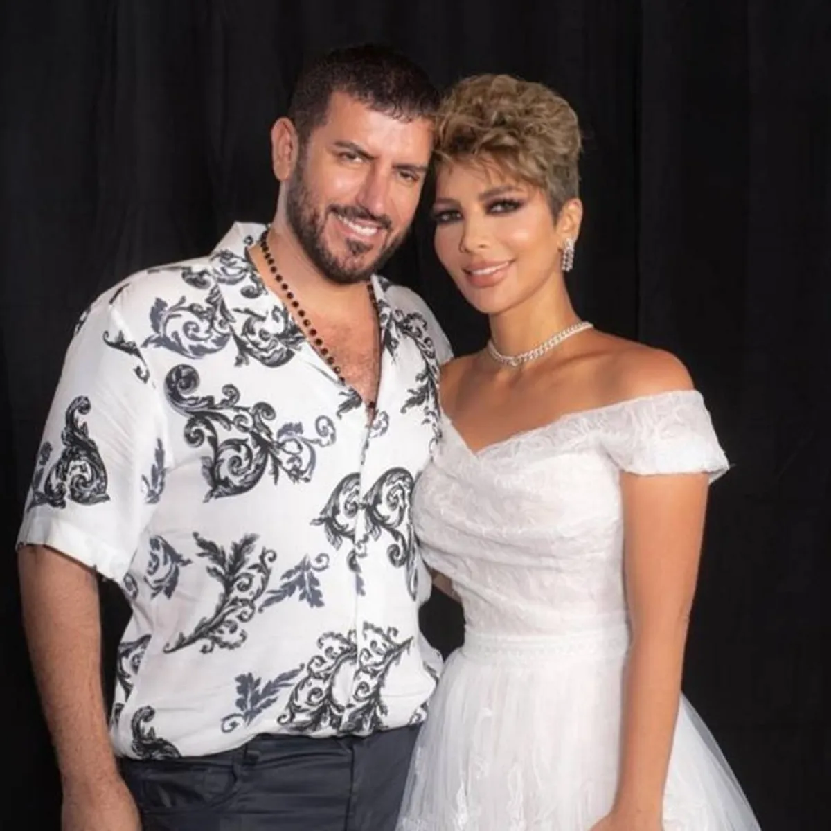 أصالة وفائق حسن - الصورة من حسابها على انستغرام